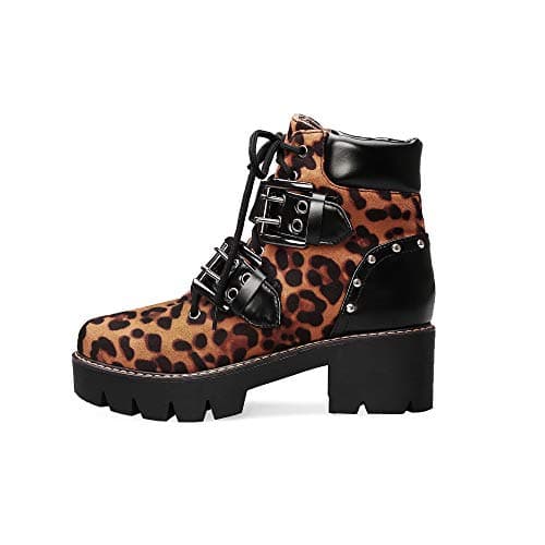 Women's Black Lace up Goth Platform Boots for Cosplay Fashion Punk Style.