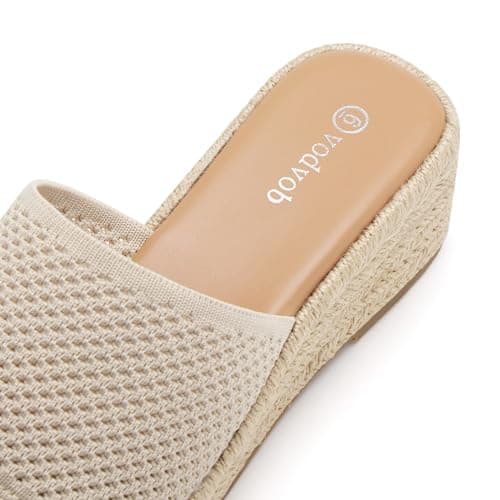 Vodvob Women's Bohemia Wedge Sandals Summer Beach Casual Heels
