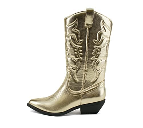 Women's Western Cowboy Stitched Pointed Toe Ankle Boot - Soda RENO