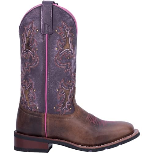 Black Laredo Maddie Embroidered Casual Boots - Mid Calf Low Heel