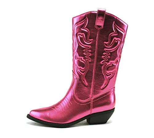 Women's Western Cowboy Stitched Pointed Toe Ankle Boot - Soda RENO