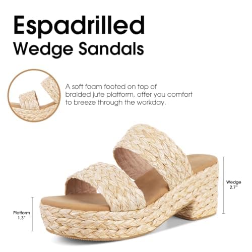 Women's FashionPlatform Sandals Wedges Open Toe Summer Beach Sandals