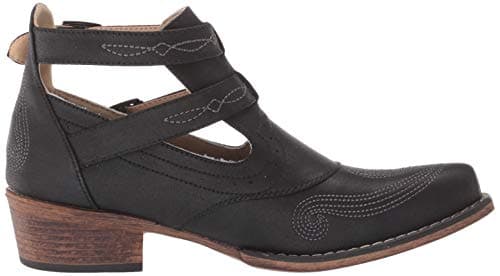Roper Women's Willa Embroidery Casual Snip Toe Ankle Boot - Brown