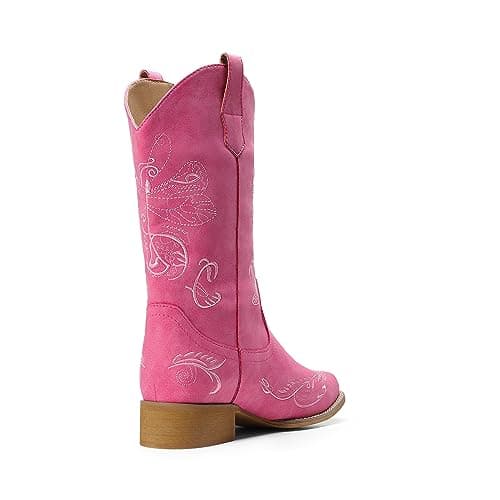 Dream Pairs Women's Embroidered Cowboy Cowgirl Boots for Theme Parties