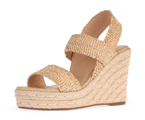 VICKI·VICKI Women's Platform Wedge Ankle Strap Sandals