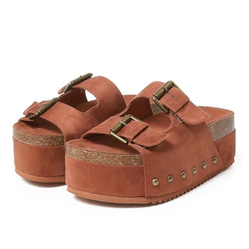 Women's Platform Sandals 2024: Comfortable Slip On Wedge Sandals