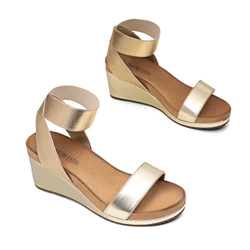 DREAM PAIRS Women's Platform Wedge Sandals