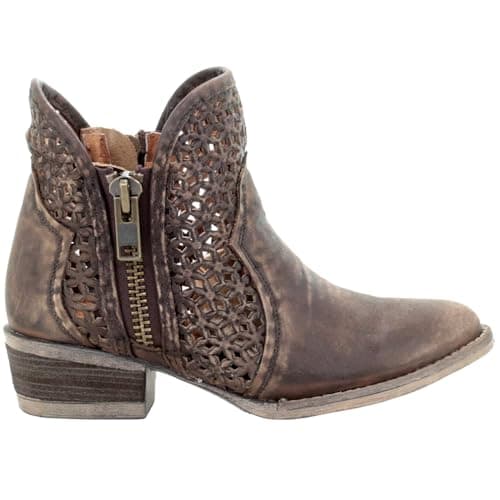 Women's Corral Boots Cut-Out Round Toe Booties