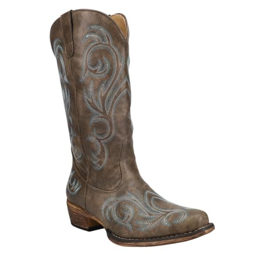 Roper Women's Riley Mid Calf Boot - Black
