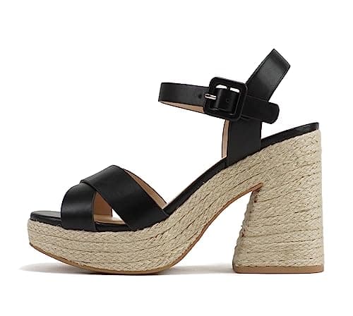 Noble Women's Crisscross Ankle Strap Espadrille Notch Wedge Sandal