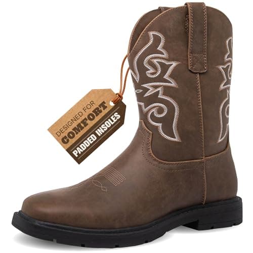 Canyon Trails Mens Square Toe Western Boots