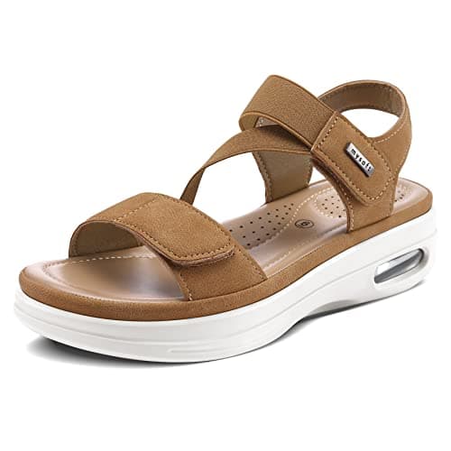 mysoft Women's Summer Comfortable Walking Sandals with Air Cushion Support