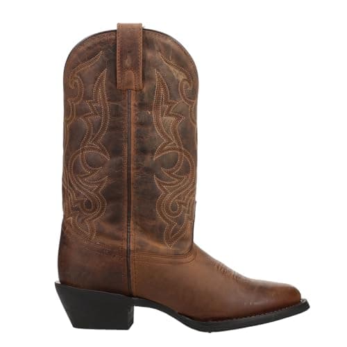 Black Laredo Maddie Embroidered Casual Boots - Mid Calf Low Heel