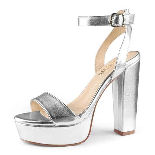 MERUMOTE Women's Fashion Platform Sandals for Summer Weddings Heels