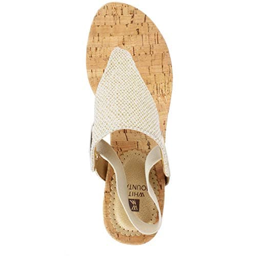 WHITE MOUNTAIN Women's Cork Wedge Sandal