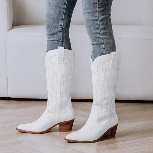 Stylish Mid Calf Cowboy Boots for Women