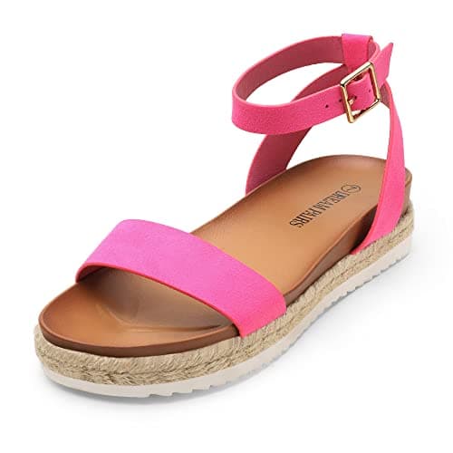 Dream Pairs Women's Comfortable Open Toe Espadrille Wedge Sandals