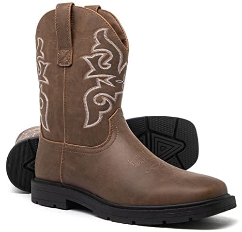 Canyon Trails Mens Square Toe Western Boots