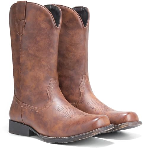 IUV Classic Western Boots for Men Durable & Fashionable