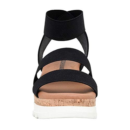 CUSHIONAIRE Women's Naomi Cork Wedge Sandal (Wide Widths Available)