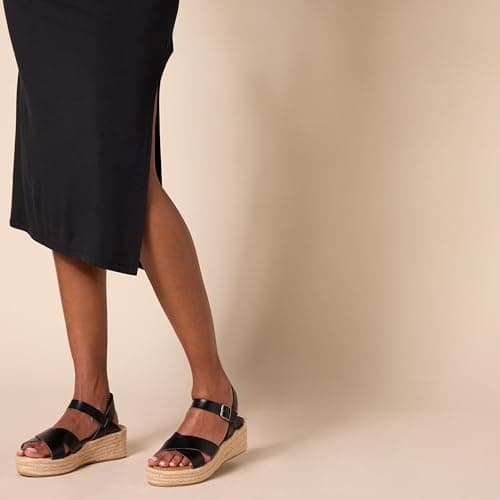 Amazon Essentials Women's Flatform Espadrille Sandals