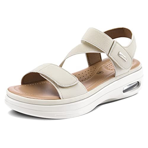 mysoft Women's Summer Comfortable Walking Sandals with Air Cushion Support