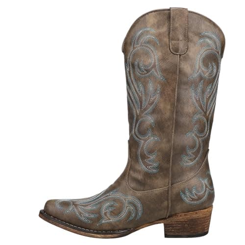 Roper Women's Riley Mid Calf Boot - Black