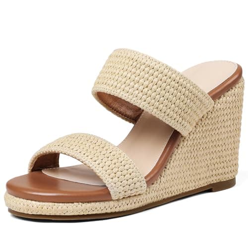 Mikarka Women's Comfortable Slip-On Wedge Sandals