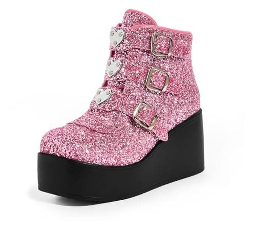 Platform Chunky Ankle Boots for Women