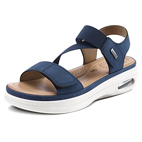 mysoft Women's Summer Comfortable Walking Sandals with Air Cushion Support
