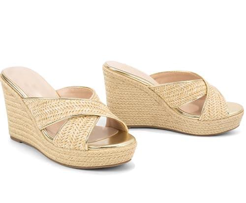 Women's Wedge Slip-On Sandals for Summer