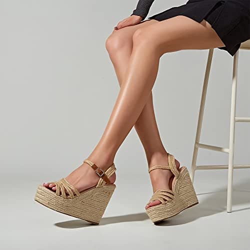Mikarka Women's Espadrille Wedge Sandals