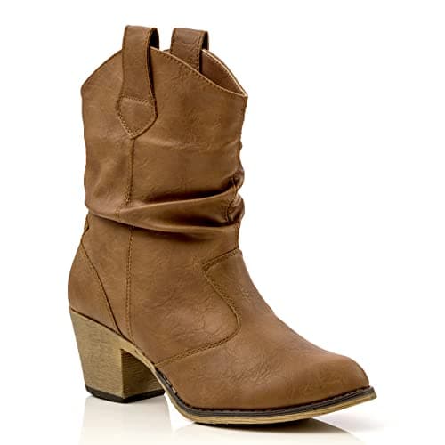 Charles Albert Women's Modern Western Cowboy Distressed Boot