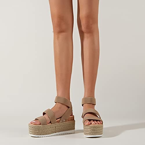 Women's Platform Espadrille Sandals for Casual Summer Wear