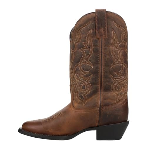 Black Laredo Maddie Embroidered Casual Boots - Mid Calf Low Heel