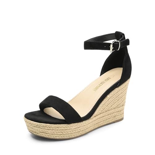Dream Pairs Women's Comfortable Platform Wedge Espadrille Sandals