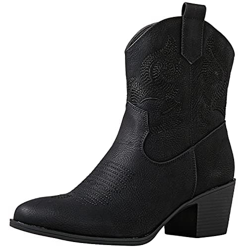 GLOBALWIN Women's Western Wear Cowboy Cowgirl Free Birds Disco Outfits Low Heel Boots