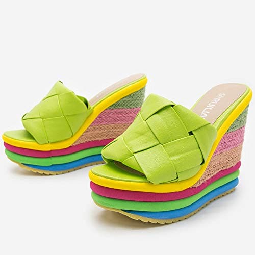 Colorful Espadrille Wedge Sandals for Women