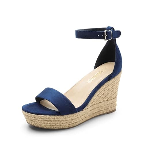 Dream Pairs Women's Comfortable Platform Wedge Espadrille Sandals