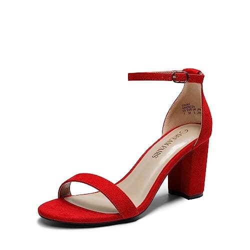 Dream Pairs Women's Chunky Low Heel Sandal Pump