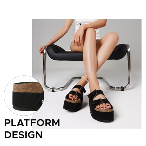 Women's Platform Sandals 2024: Comfortable Slip On Wedge Sandals