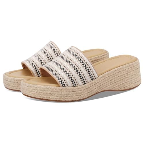 Enttgo Women's Woven Platform Wedge Sandals