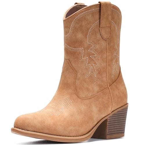 IXU Women's Classic Western Ankle Booties