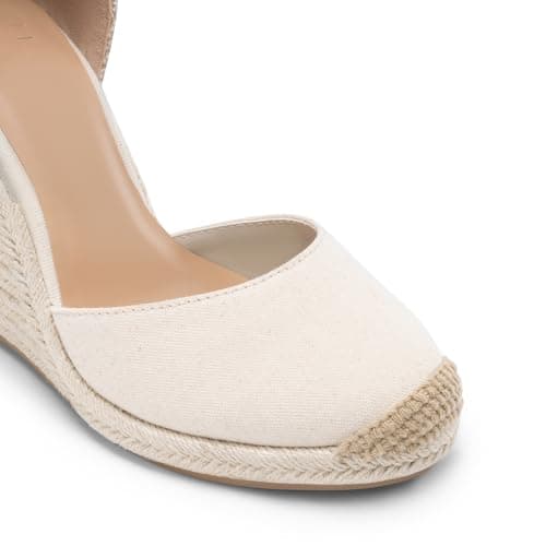 JustFab Women's Summer Platform Wedge Sandals Open Toe Comfort Arch Support