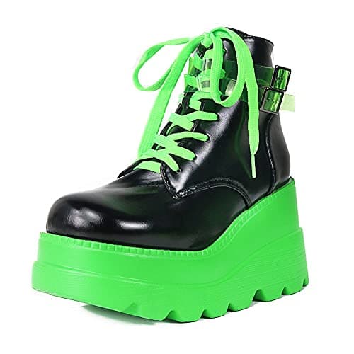 Chunky High Heel Ankle Boots for Women with Lace Up Detail