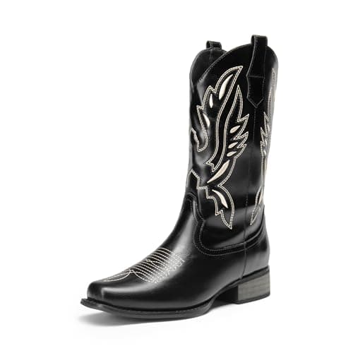 Dream Pairs Women's Embroidered Cowboy Cowgirl Boots for Theme Parties