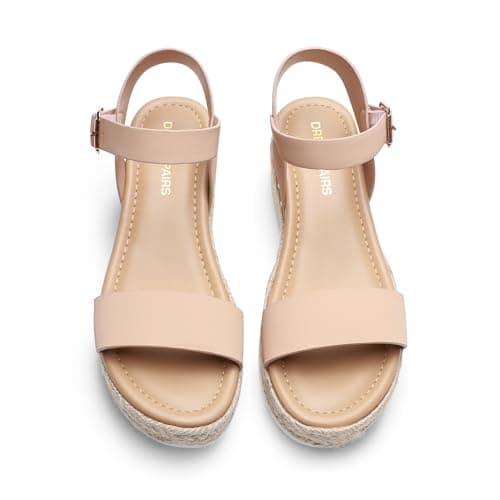 DREAM PAIRS Women's Comfortable Wedge Espadrille Sandals, Open Toe Summer Dress Up Casual