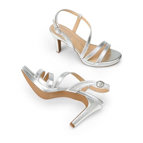 Dream Pairs Women's Comfortable Strappy Heel Sandals with Adjustable Strap