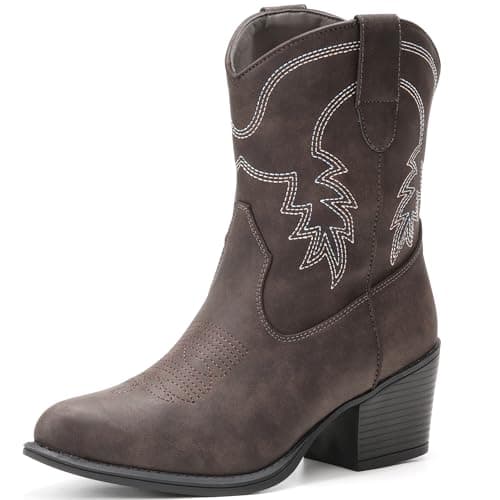 IXU Women's Classic Western Ankle Booties