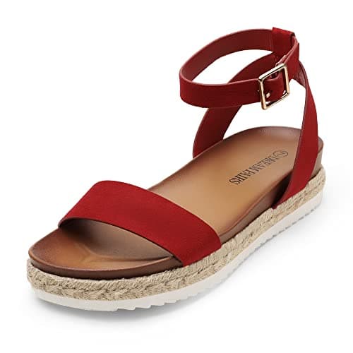Dream Pairs Women's Comfortable Open Toe Espadrille Wedge Sandals